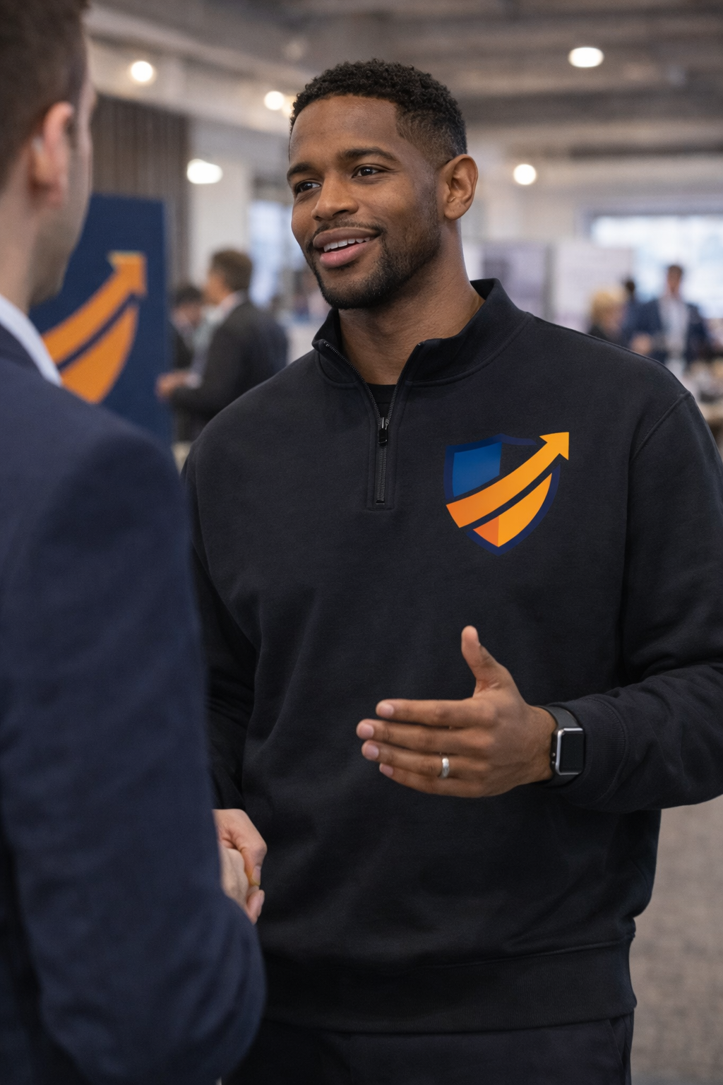 Founder showing brand confidence